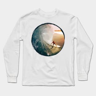 Texas Style Lone Surfer Long Sleeve T-Shirt